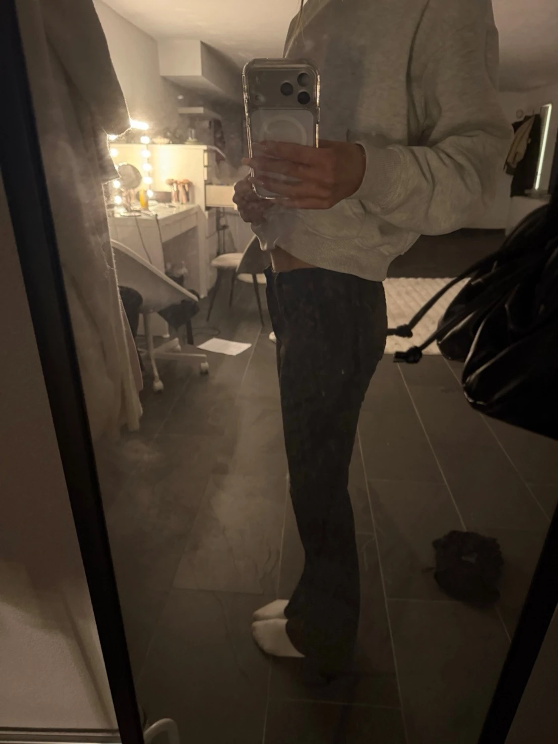 Svarta bootcut jeans - 1