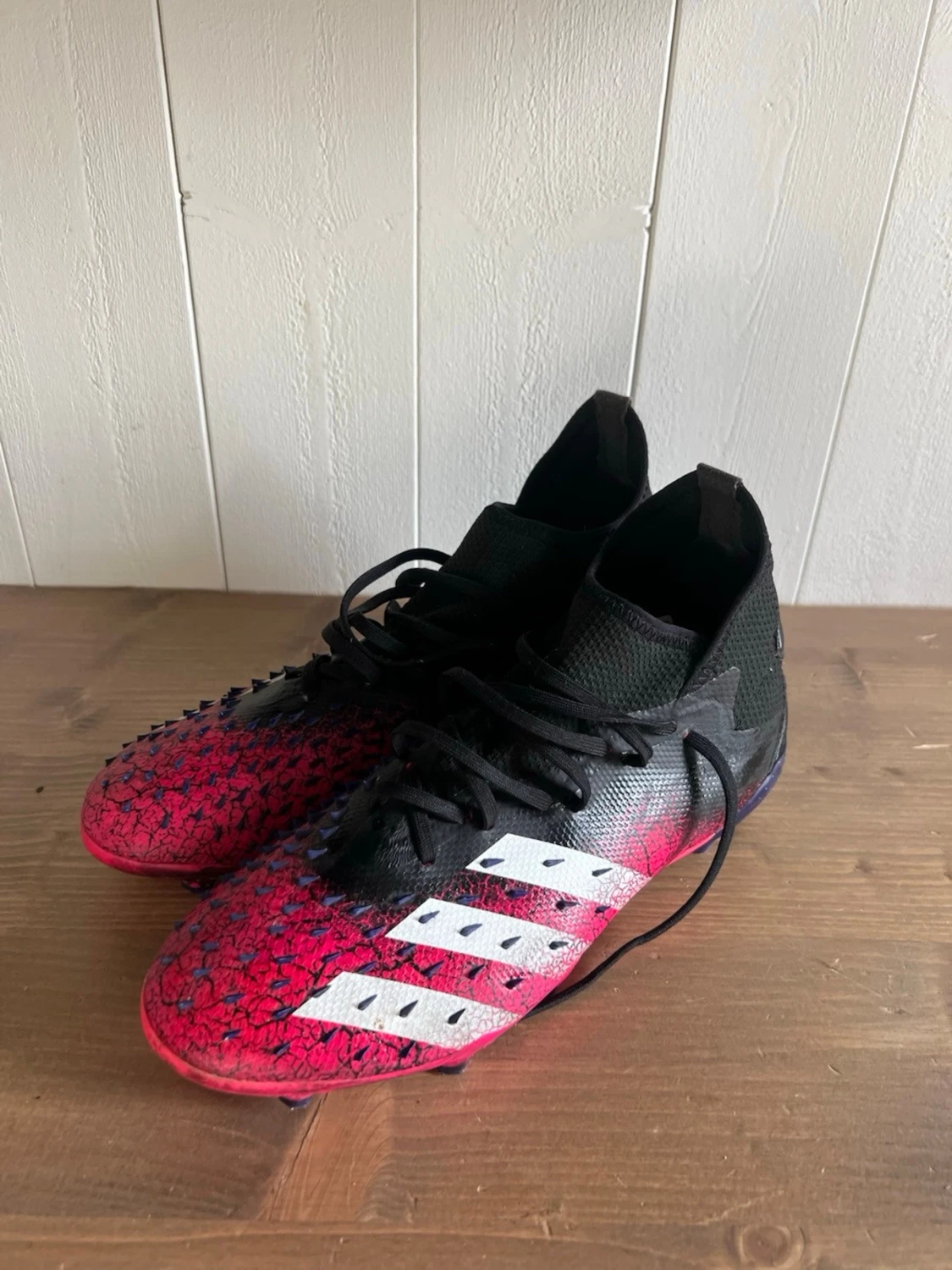 Adidas Predator fotbollsskor röd/svart - 1