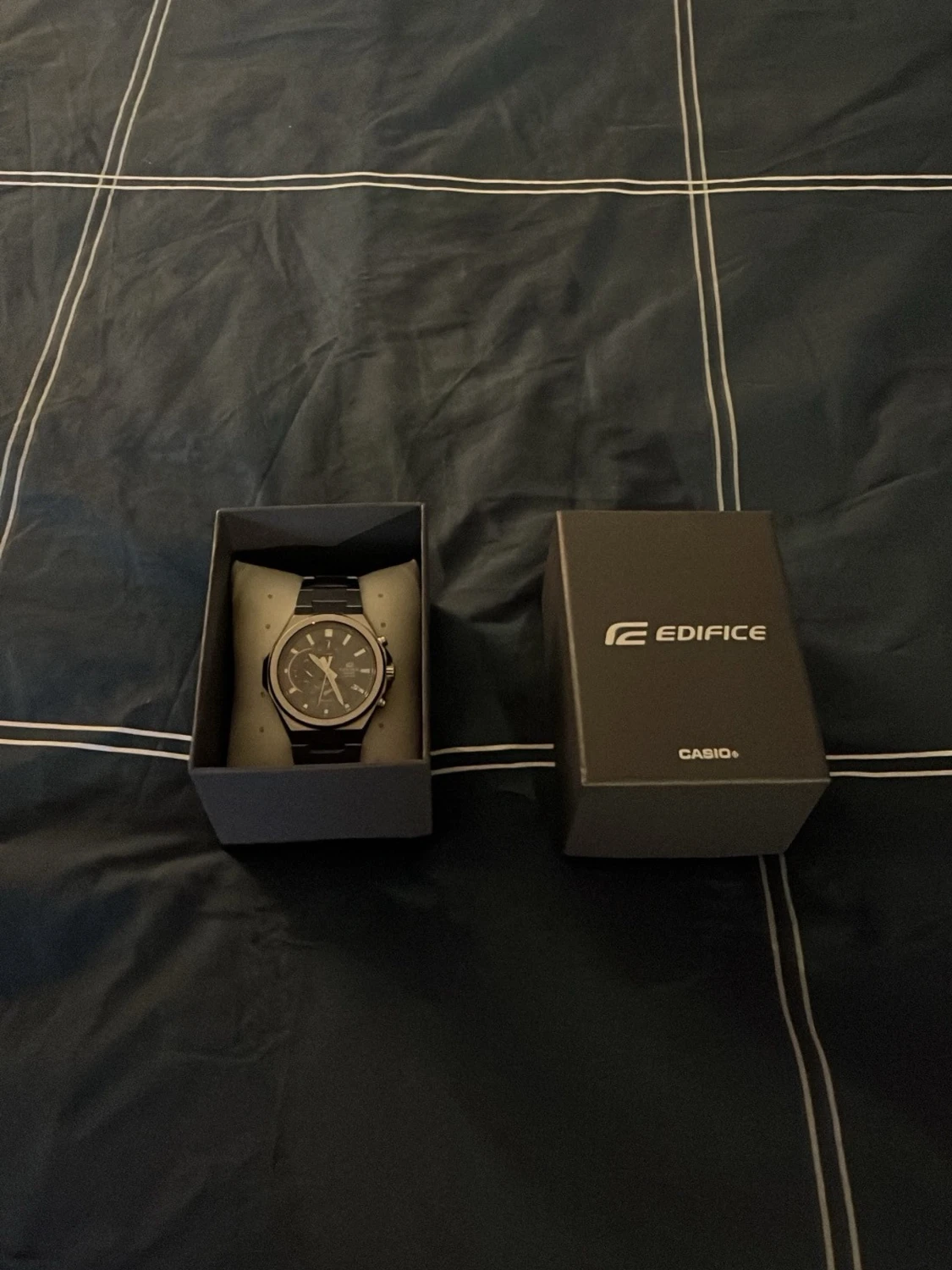 Casio Edifice silverfärgad klocka - 1