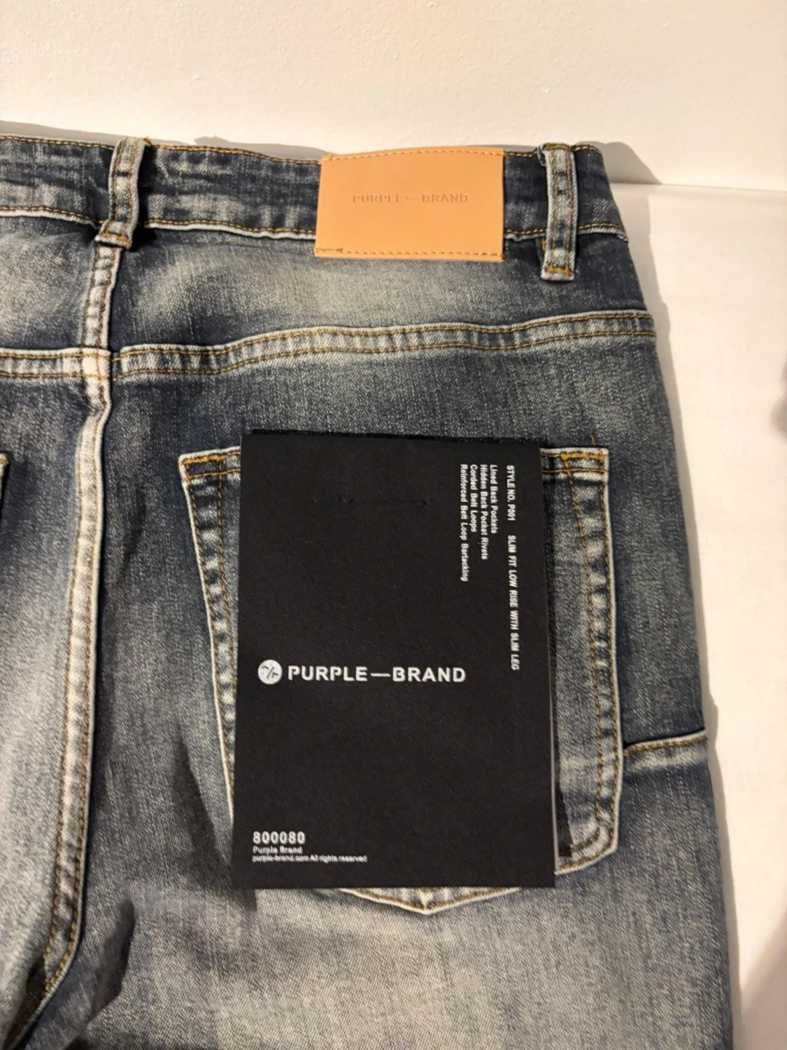 Bootcut jeans från Purple, blå tvätt - 3