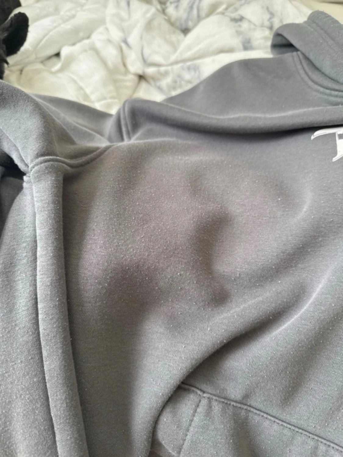 Svart Tupac hoodie med tryck - 4