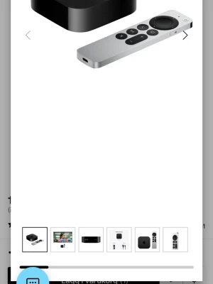 Apple TV   - Apple TV med kontroll, laddarsladd, strömsladd, hdmi kabel och själva dosan såklart. Fungerar perfekt☺️