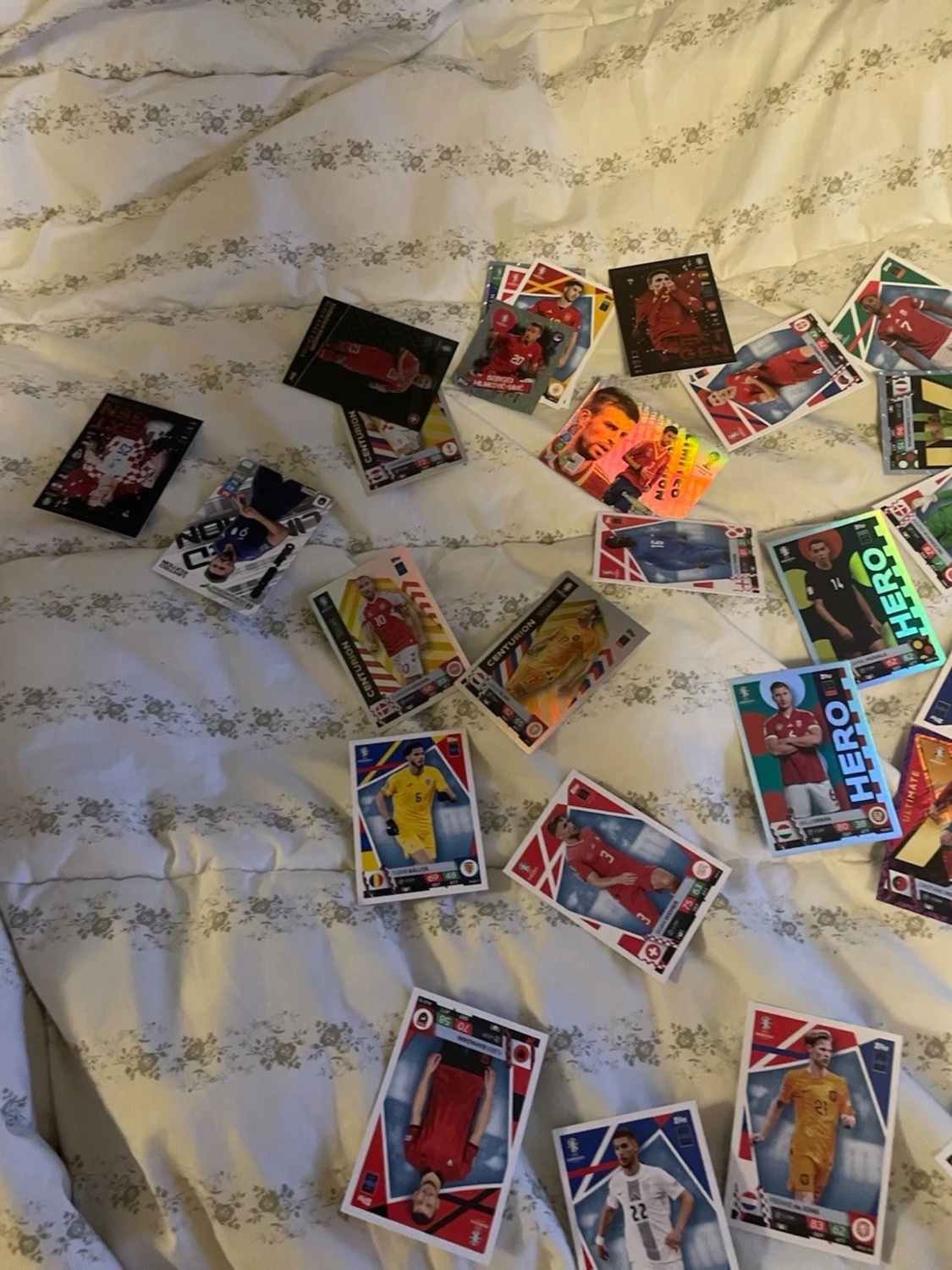 Samling fotbollskort Panini - 2