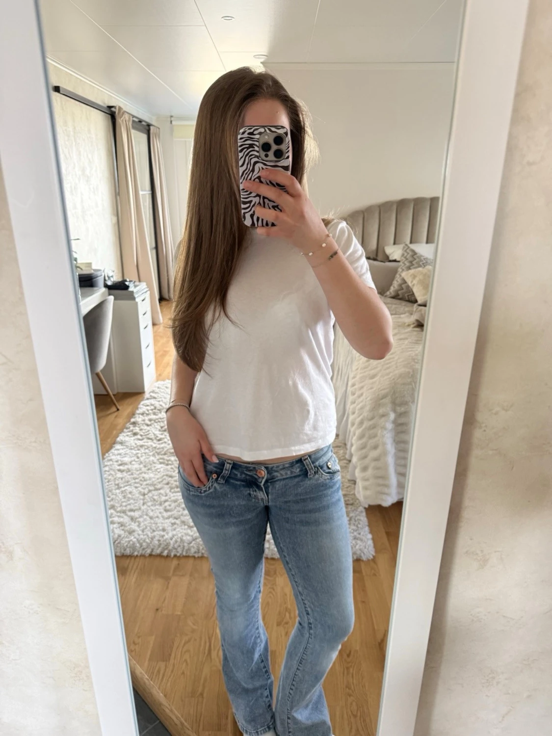 Ljusblå bootcut jeans från G-Rise