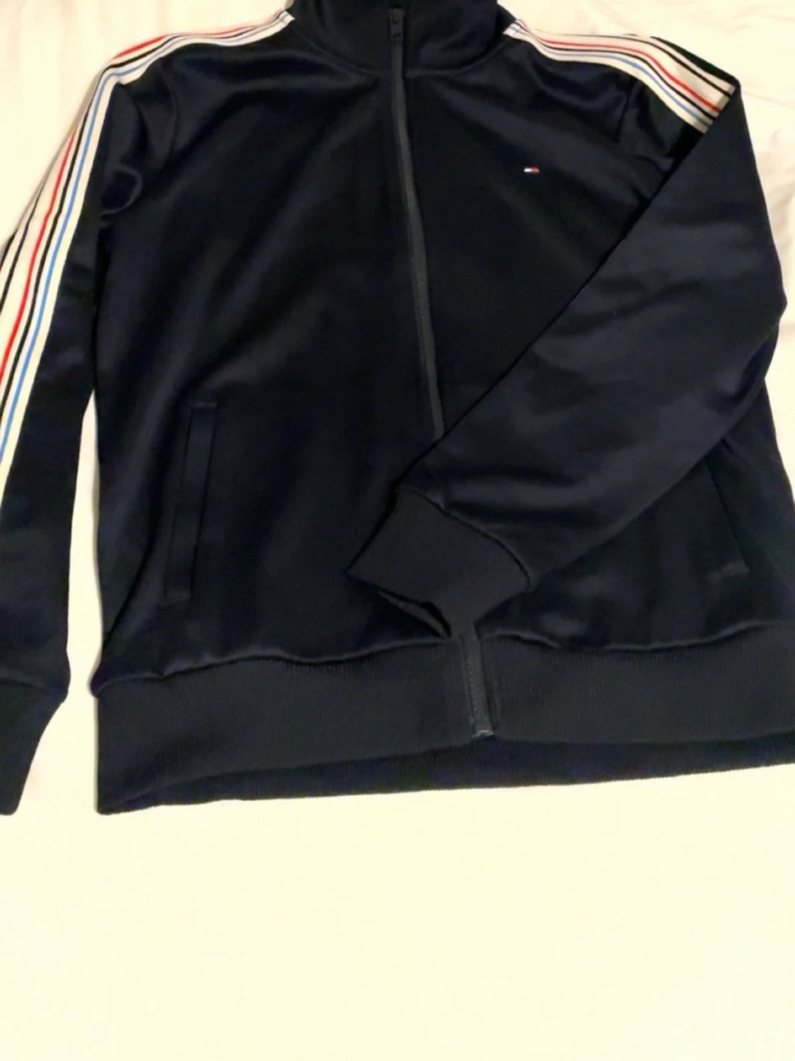 Marinblå ziptröja Tommy Hilfiger