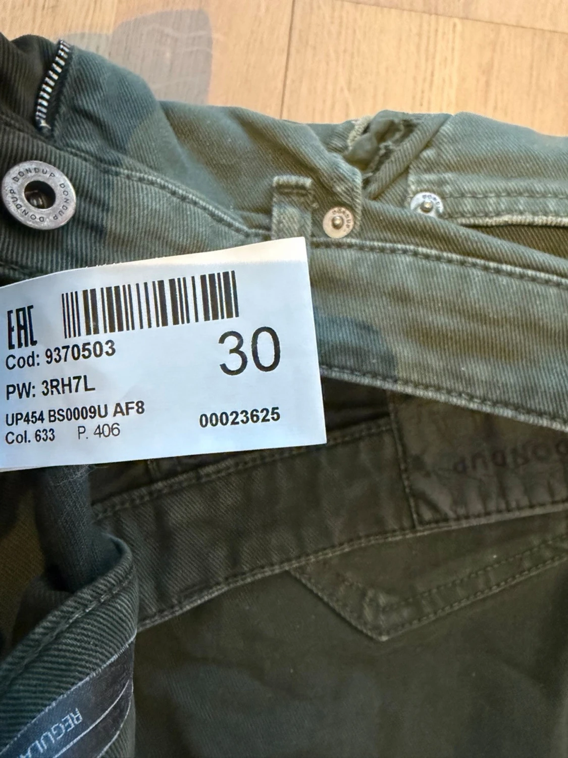 Mörkgröna shorts i bomull - 2