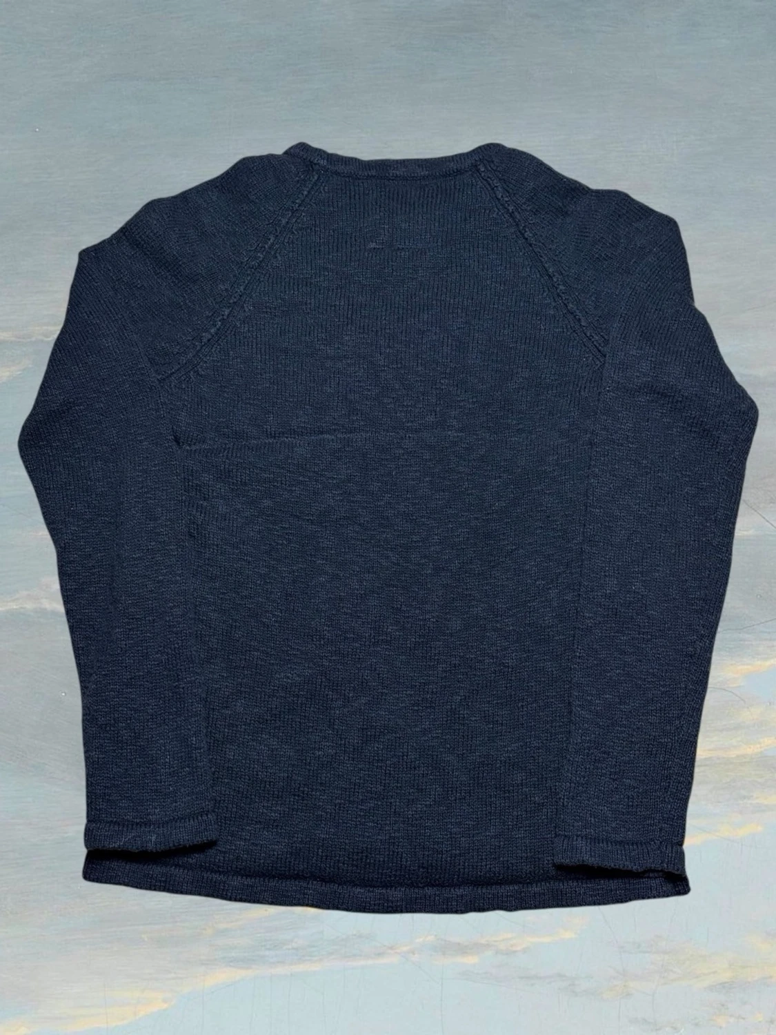 Morris grovstickad tröja - herr strl L - 1