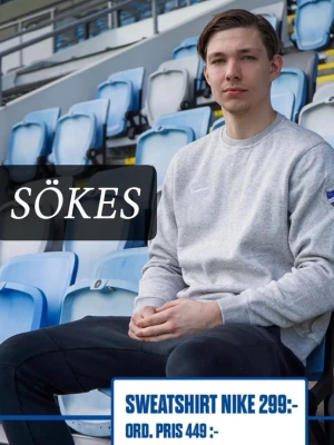 Grå Nike sweatshirt med IFK Norrköping klubbmärke SÖKES - ‼️Söker‼️ sweatshirt från Nike-IFK Norrköping med klubbmärke på vänster ärm.