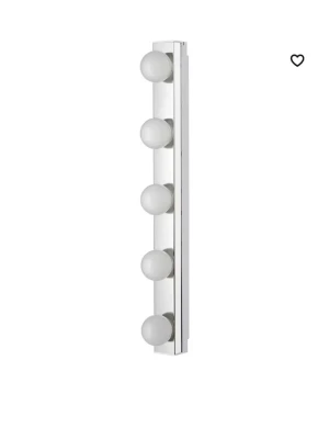 Sminkspegel med LED-lampor i silver - Ikea