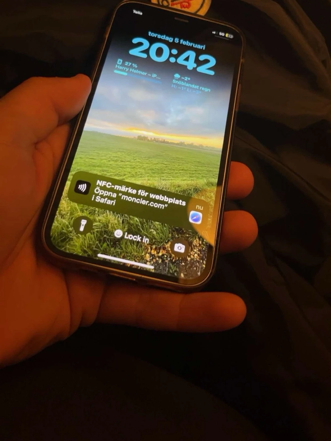 Svart Moncler vindjacka med huva - 4