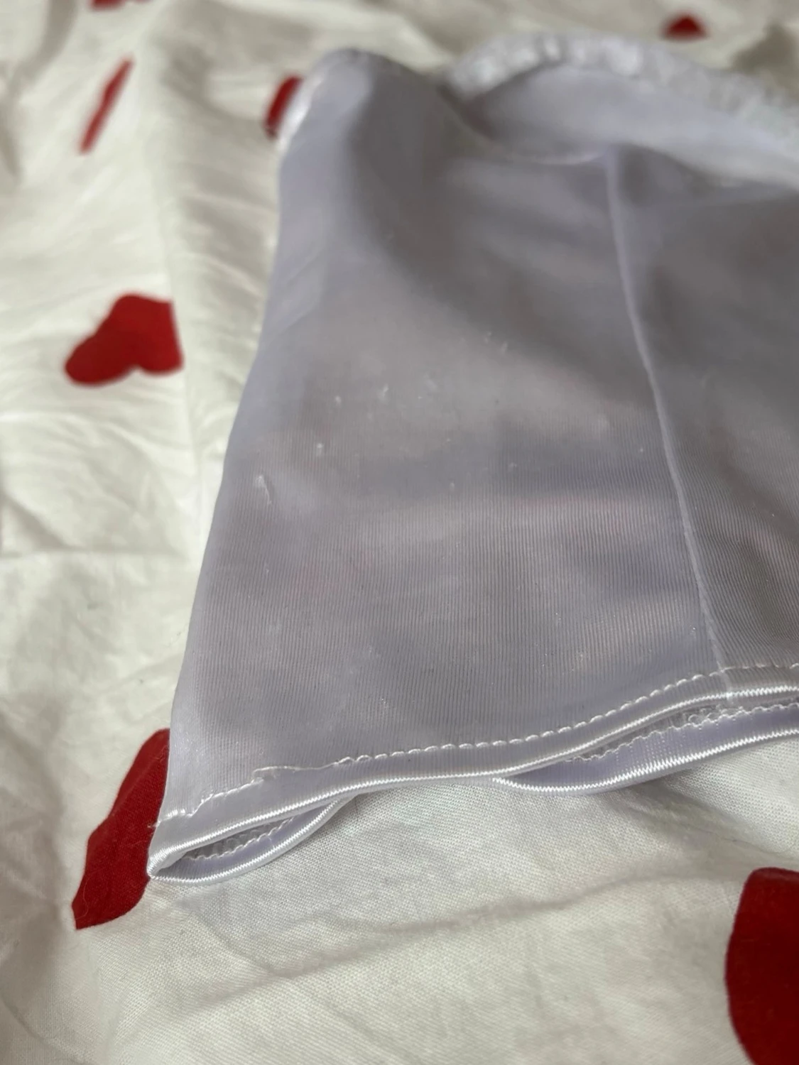 Vit axelbandslös korsett med spets - 4