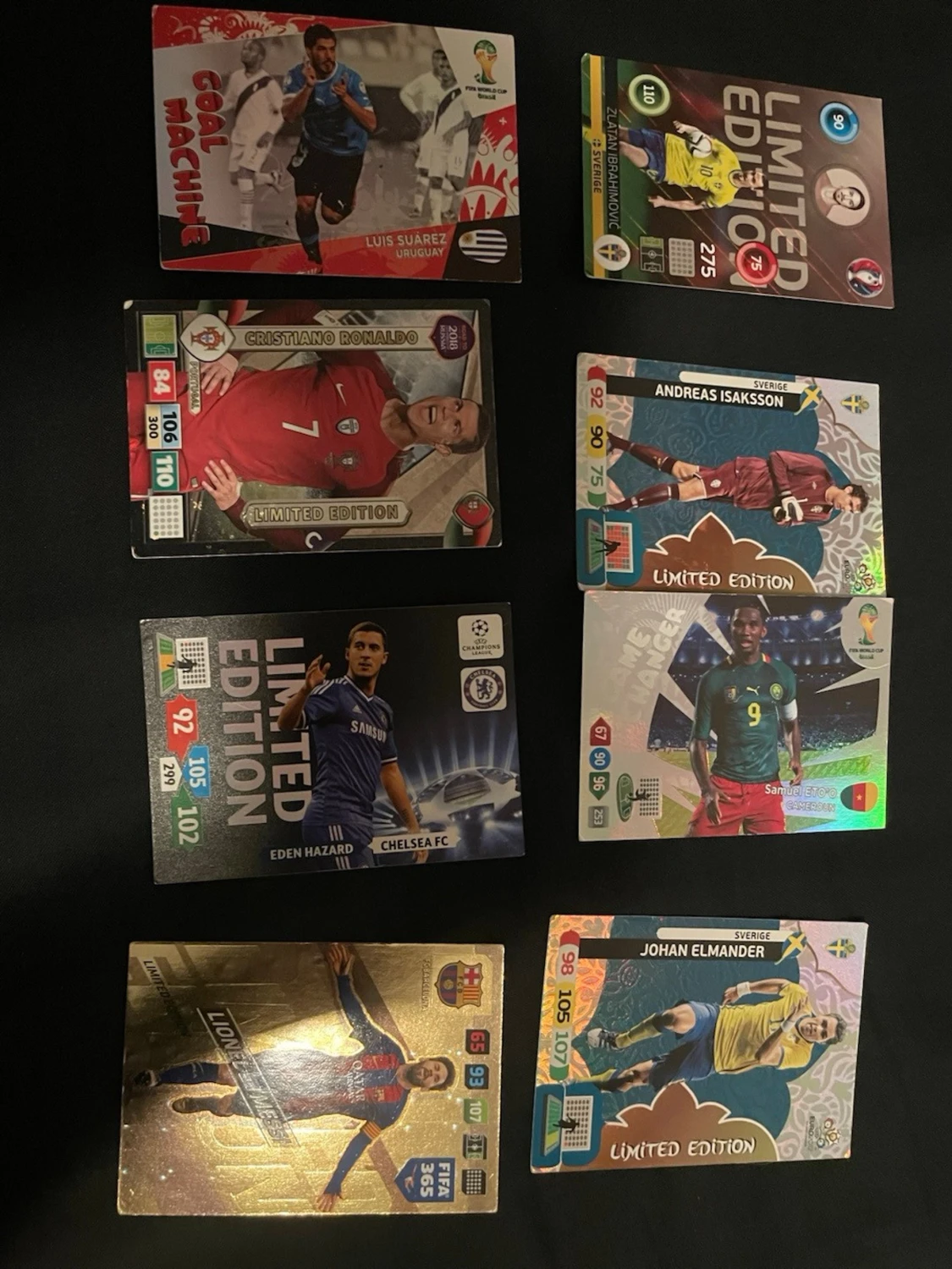 Panini Limited Edition fotbollskort