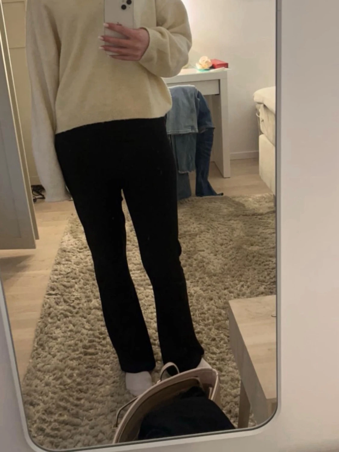 Svarta leggings med hög midja