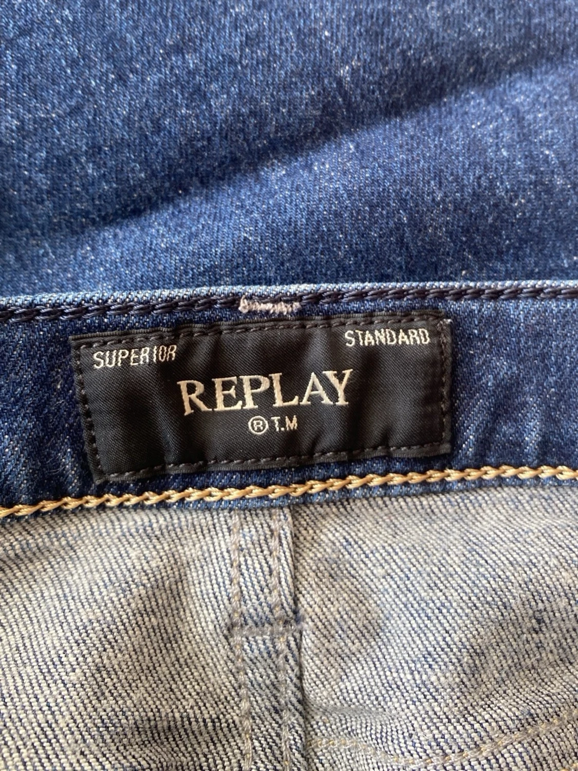 Mörkblå raka jeans från Replay - 3