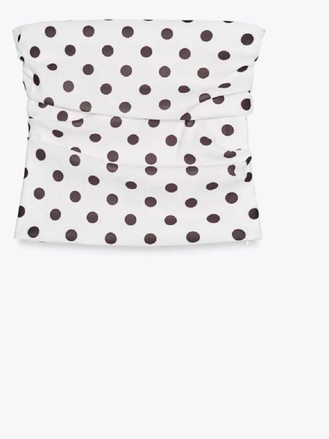 Vit prickig bandeau tubtopp - 1
