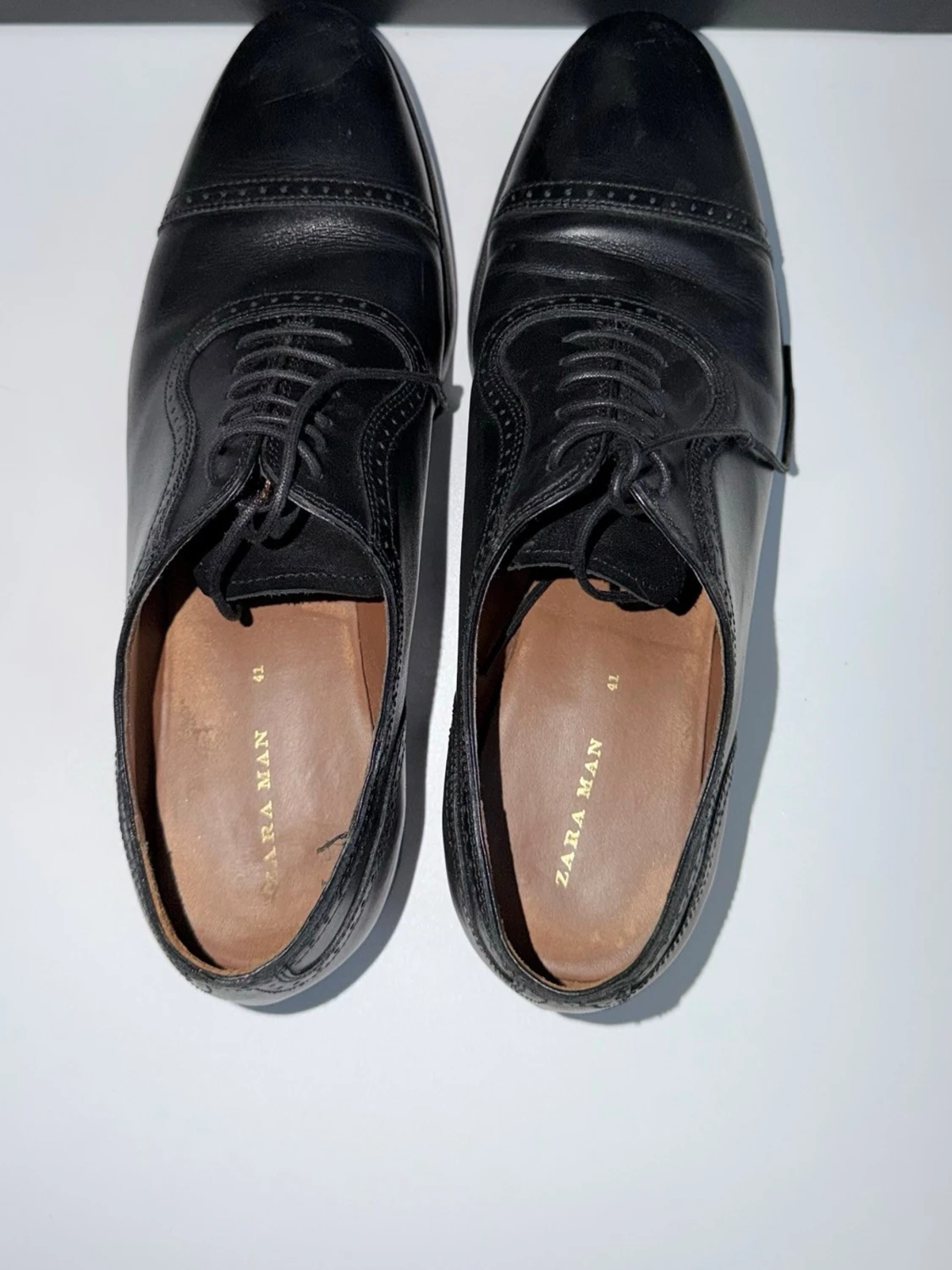 Svarta läderskor från Zara Man - 2