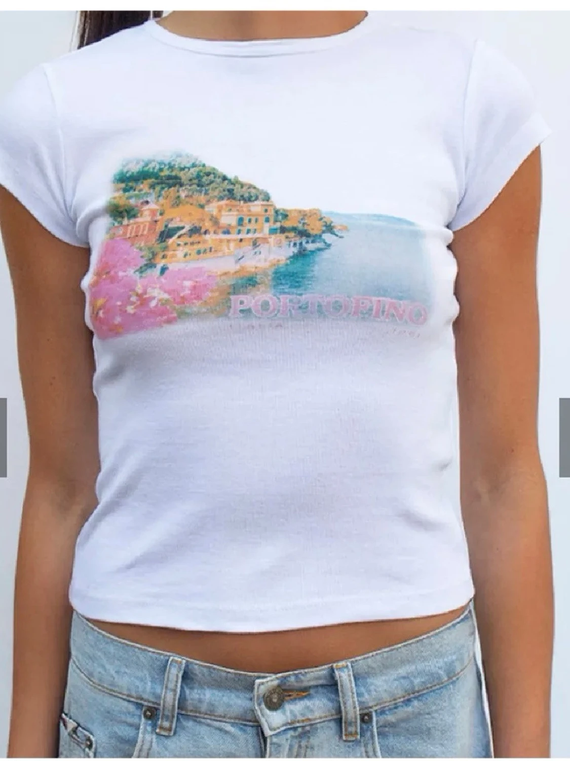 Vit Portofino t-shirt från Subdued - 1