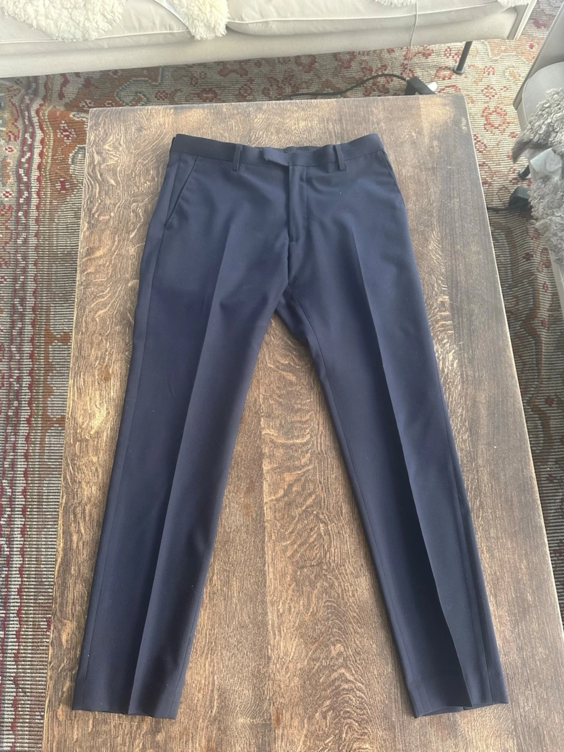 Mörkblå klassisk kostym - 4