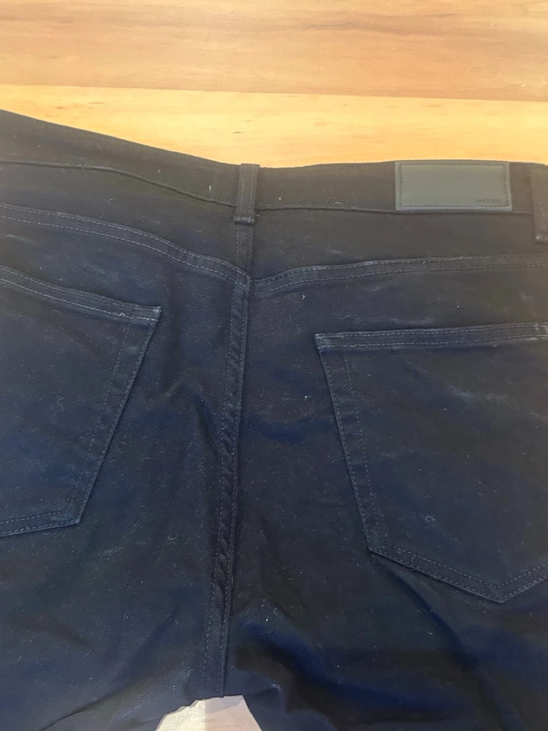 Svarta slim fit jeans från Dressman - 4