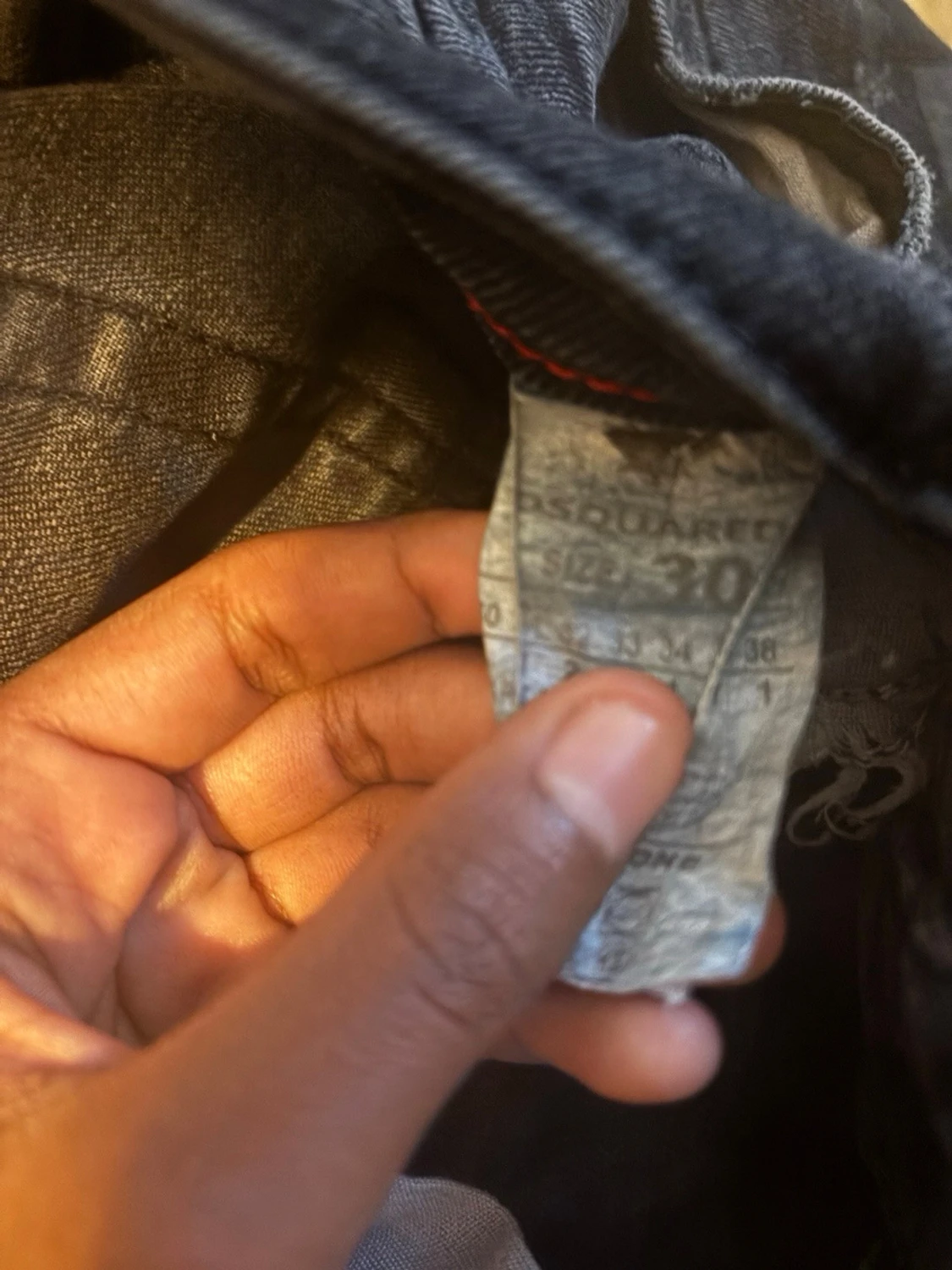 Svarta slitna jeans från Dsquared2 - 3
