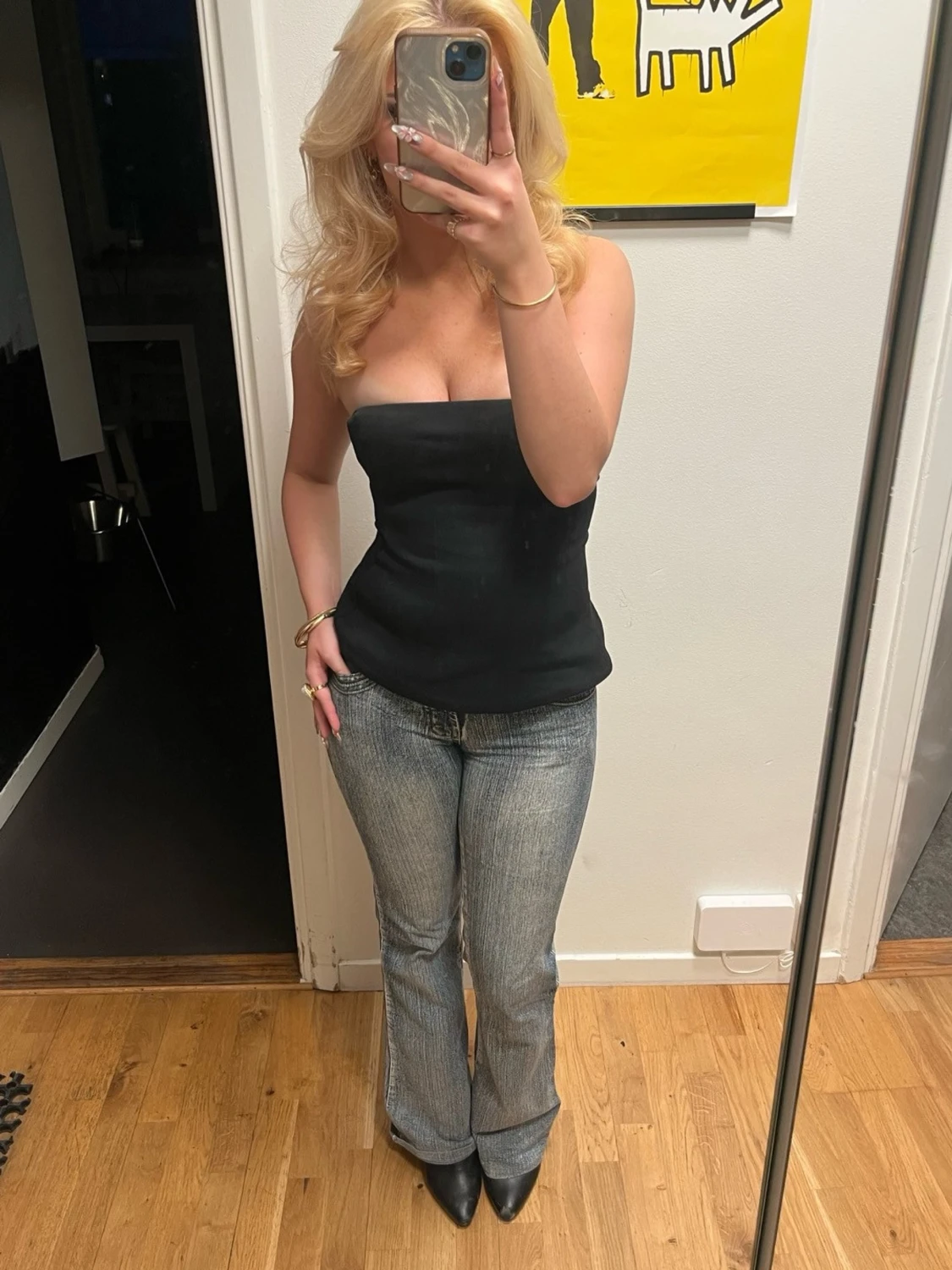 Low waist bootcut jeans