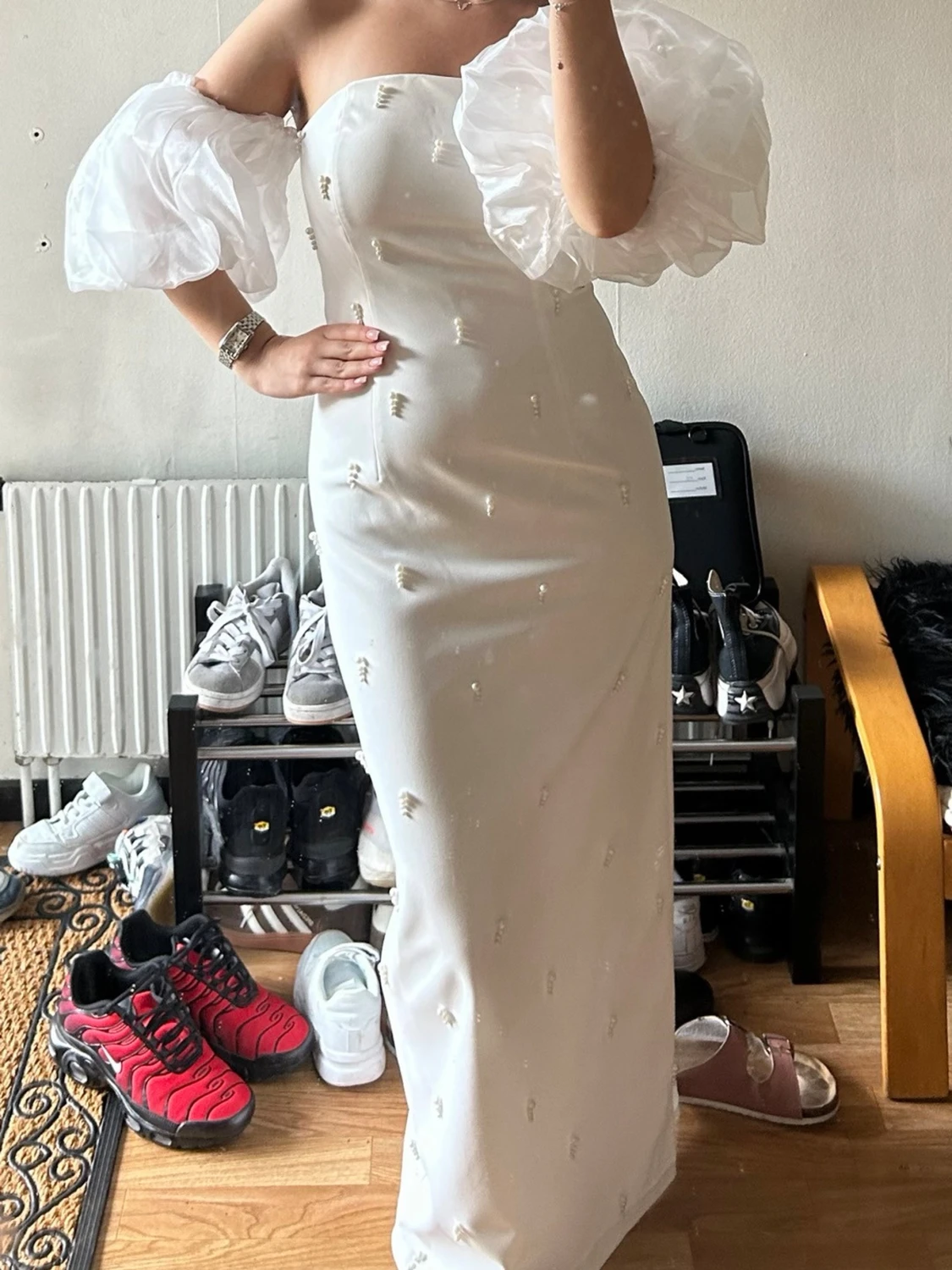 Vit långklänning - 1