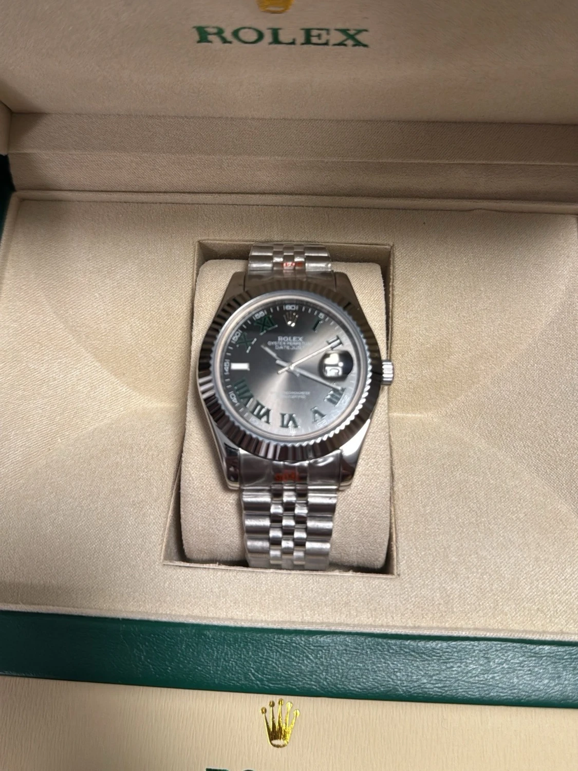 Rolx Role Wimbledon Datejust Topp, Automatisk - 2