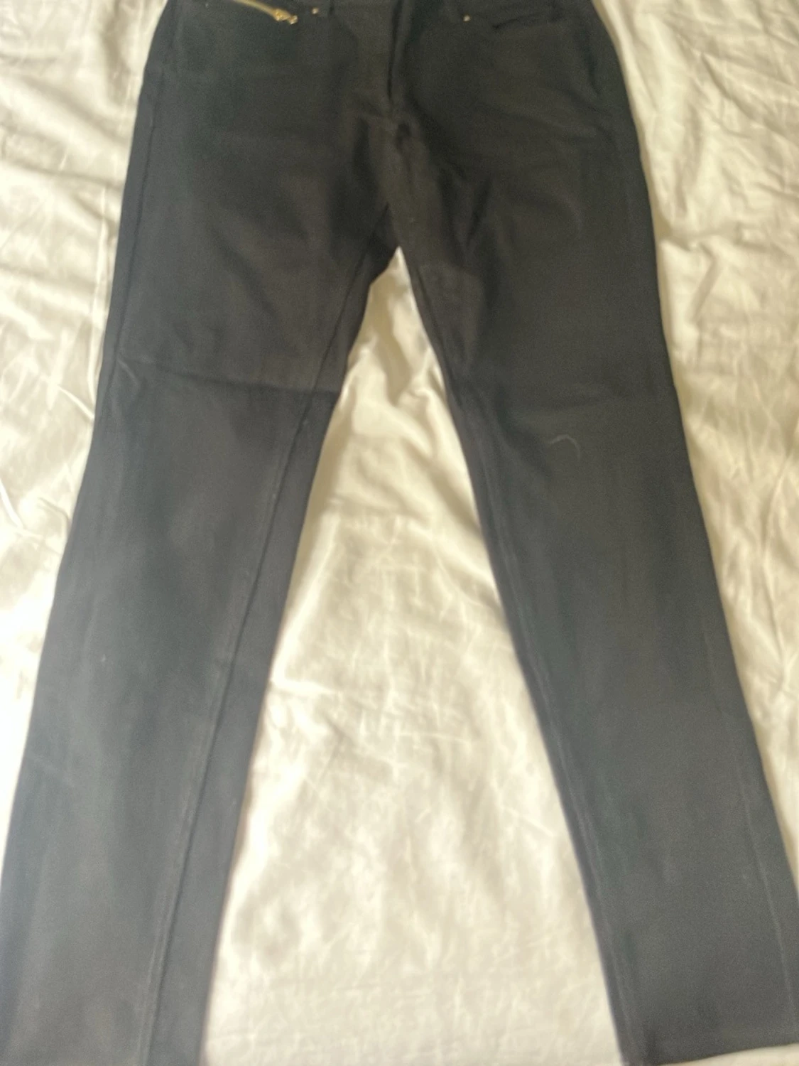 Svarta skinny jeans med låg midja