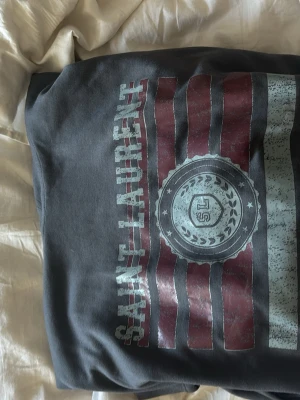 Mörkgrå hoodie från Saint Laurent - Passar xl och L 185-196