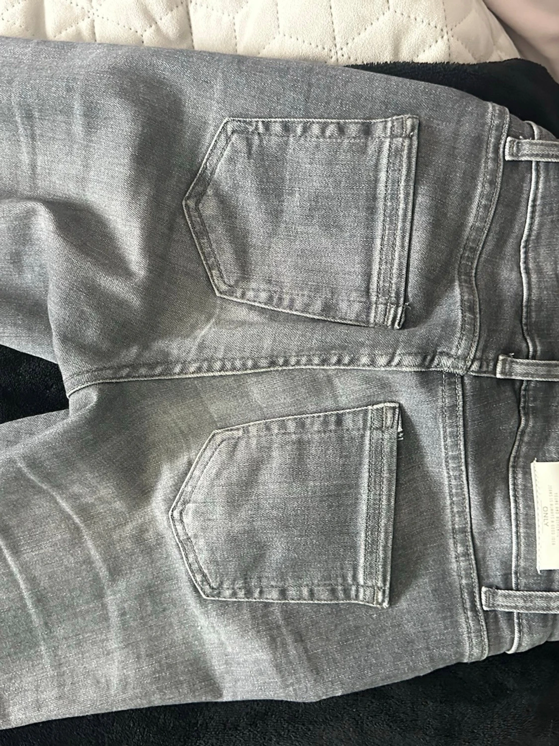 Grå bootcut jeans med stretch - 4