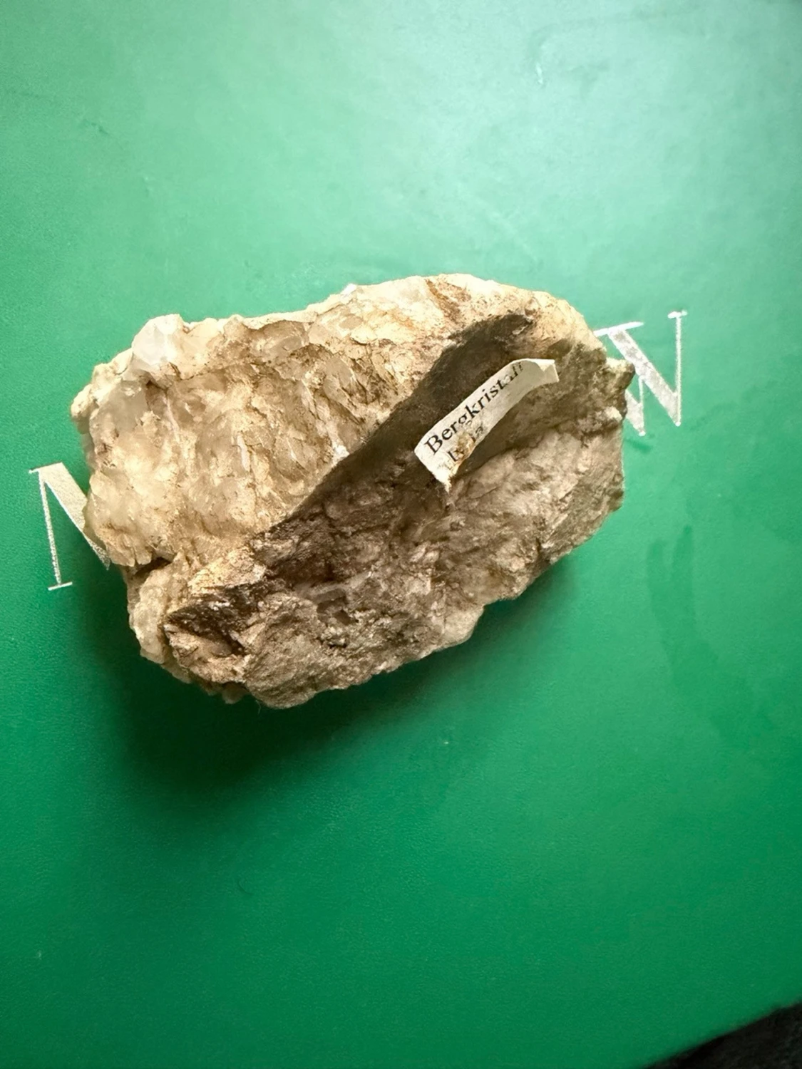 Bergkristall mineralsten Äkta