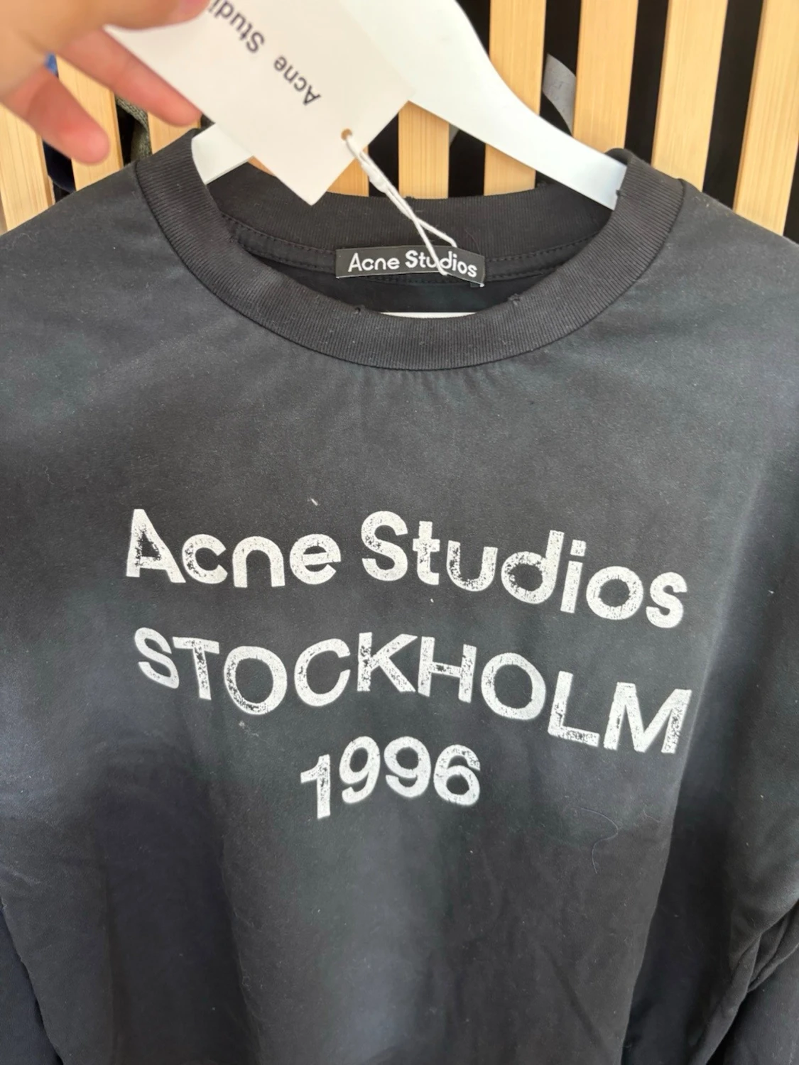 Svart långärmad topp Acne Studios - 1