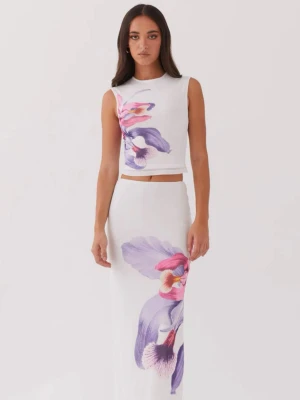 Vitt set med blommönster - Säljer detta supersöta settet från Peppermayo då det ej kommer till användning. Lapparna är kvar och plaggen är endast provade. 🤍