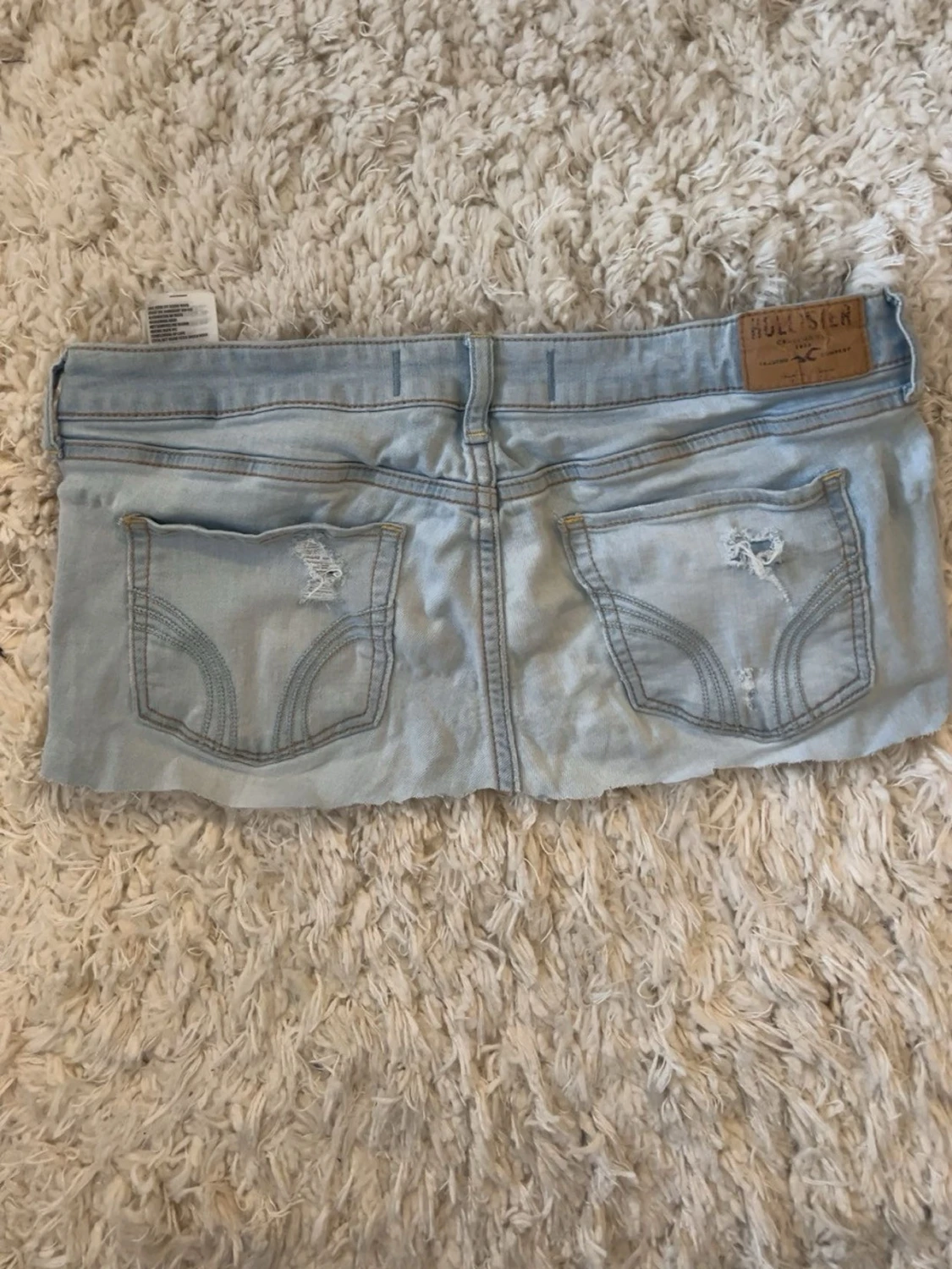 Ljusblå jeanskjol från Hollister  - 2