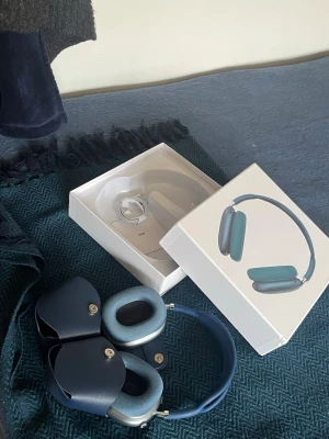 Blåa snygga airmax hörlurar  - Den är helt nya jag har haft dem liggandes u hallen för jag inte har haft någon använd av dem 