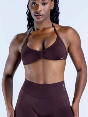 DFYNE Sport-bh - DFYNE port-bh med halterneck i färgen espresso. Aldrig använd, bara testad. Helt ny i storlek S