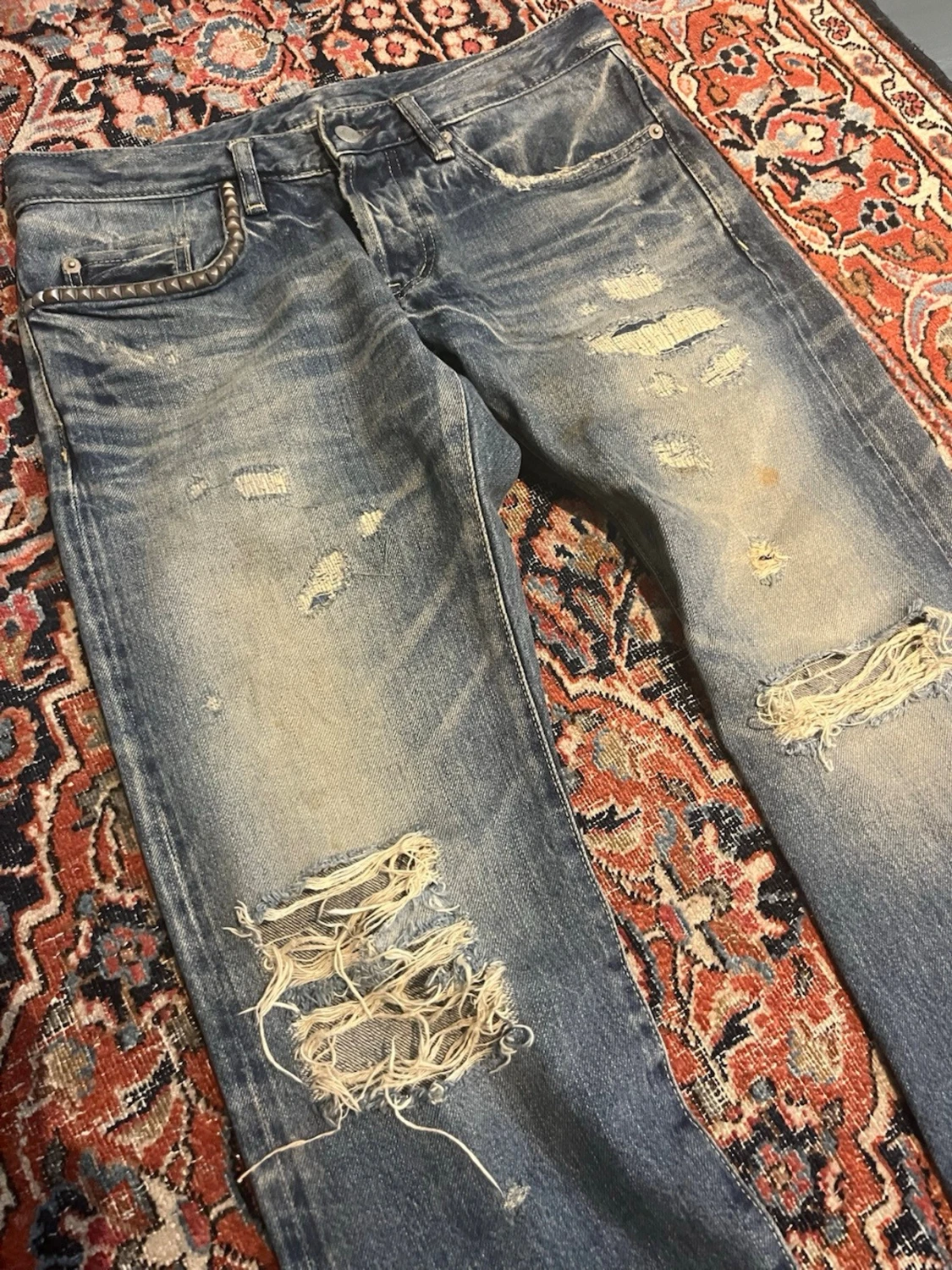 Hysteric glamour distressed Selvedge jeans - 1