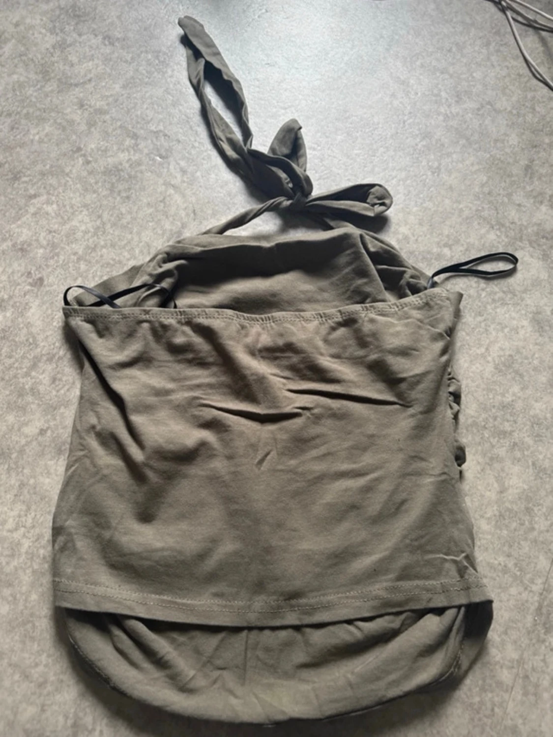 Grön halterneck topp - 1