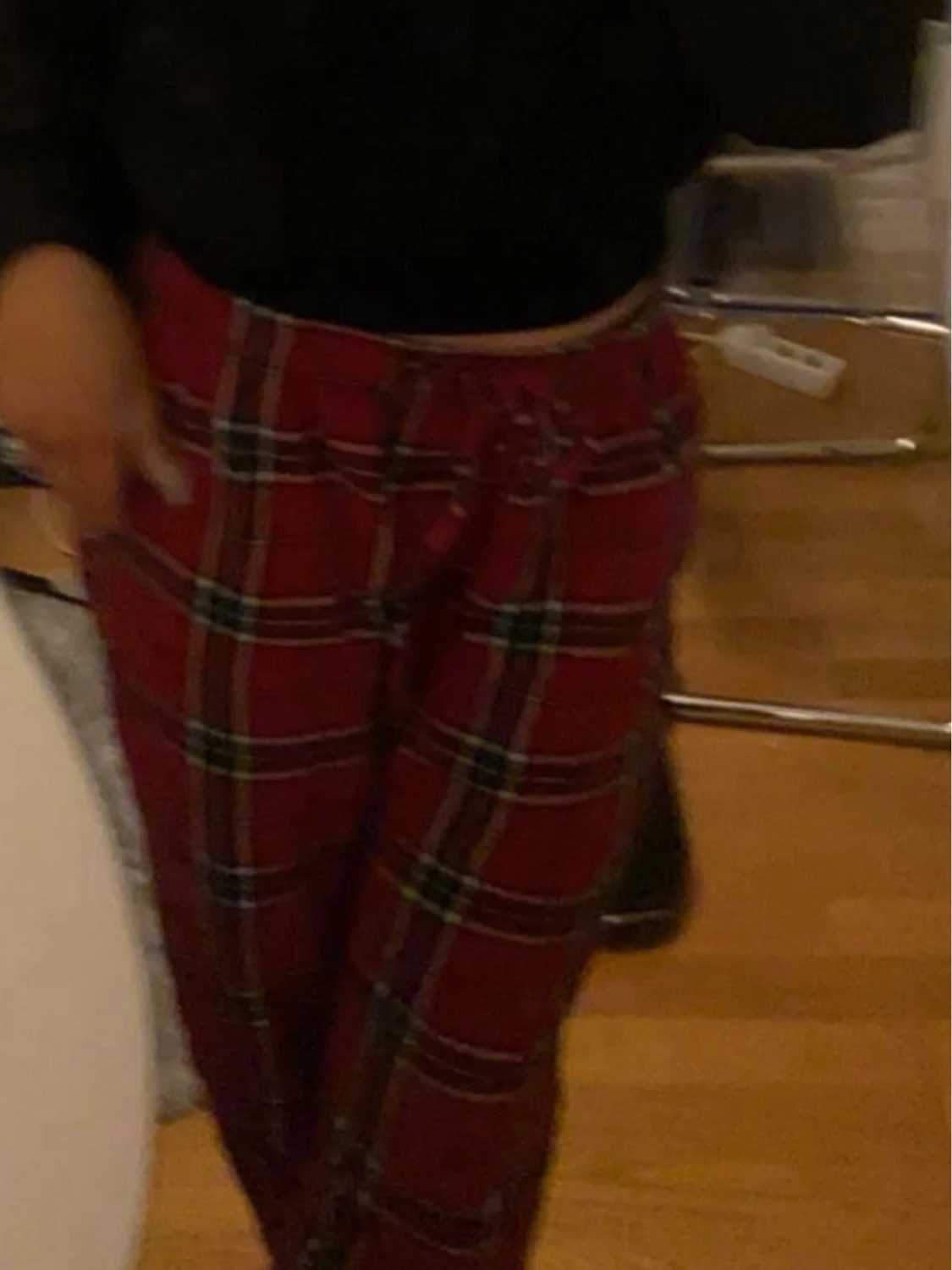 Röda rutiga pyjamasbyxor - 2