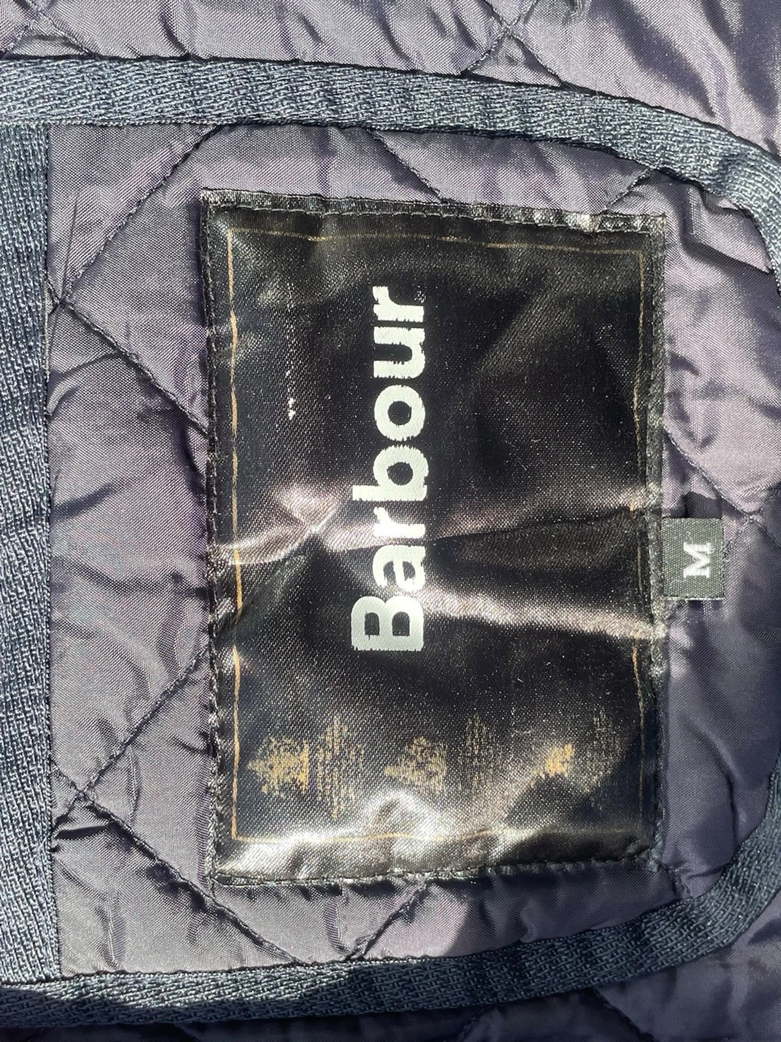 Quiltad jacka från Barbour, marinblå - 1