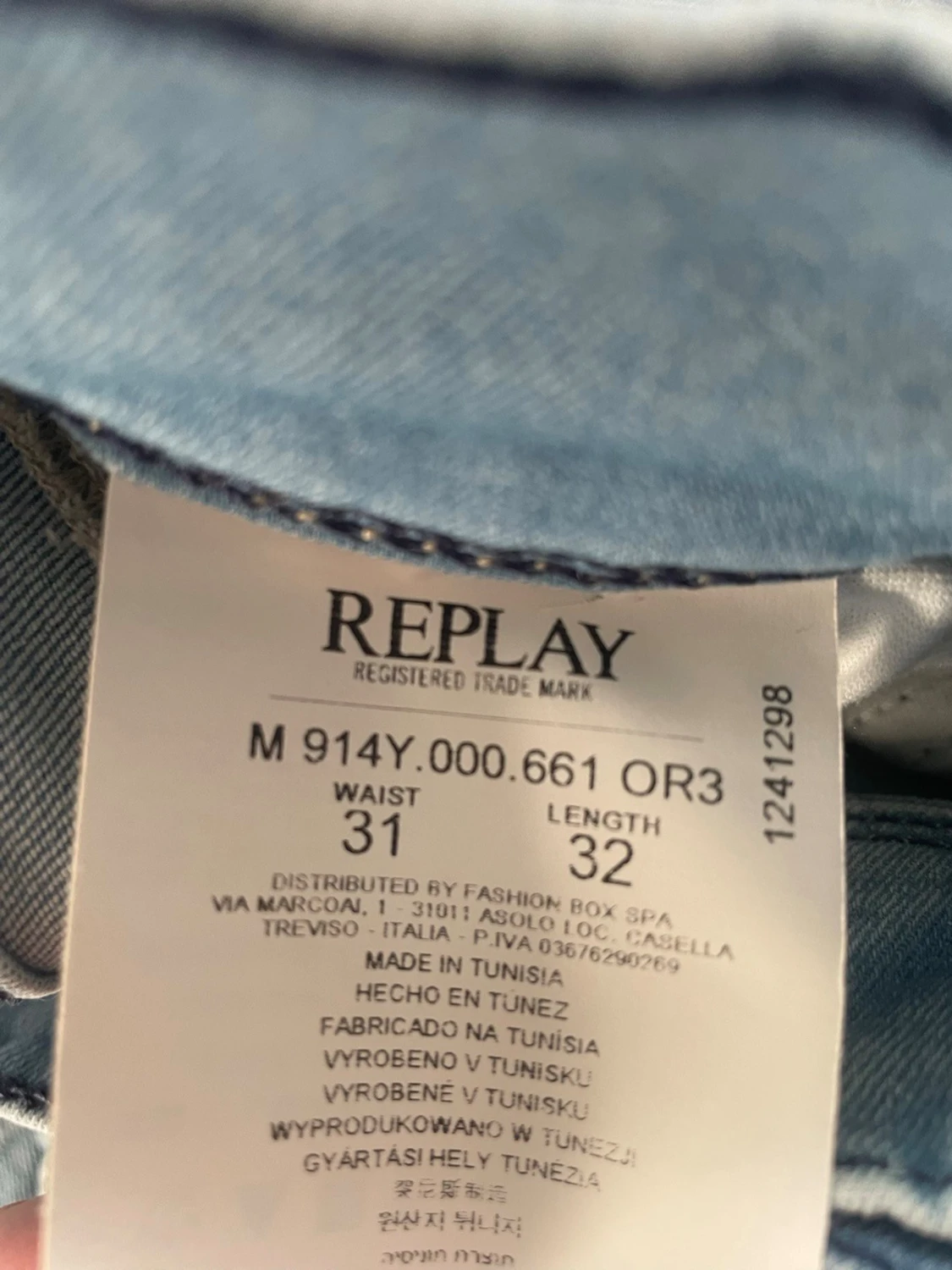 Ljusblå Replay jeans - 4