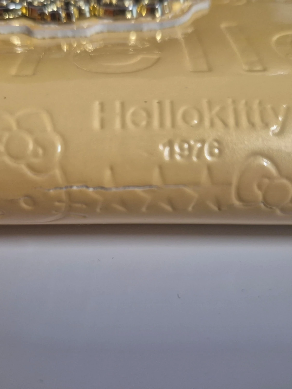 Gul Hello Kitty plånbok med dragkedja - 1