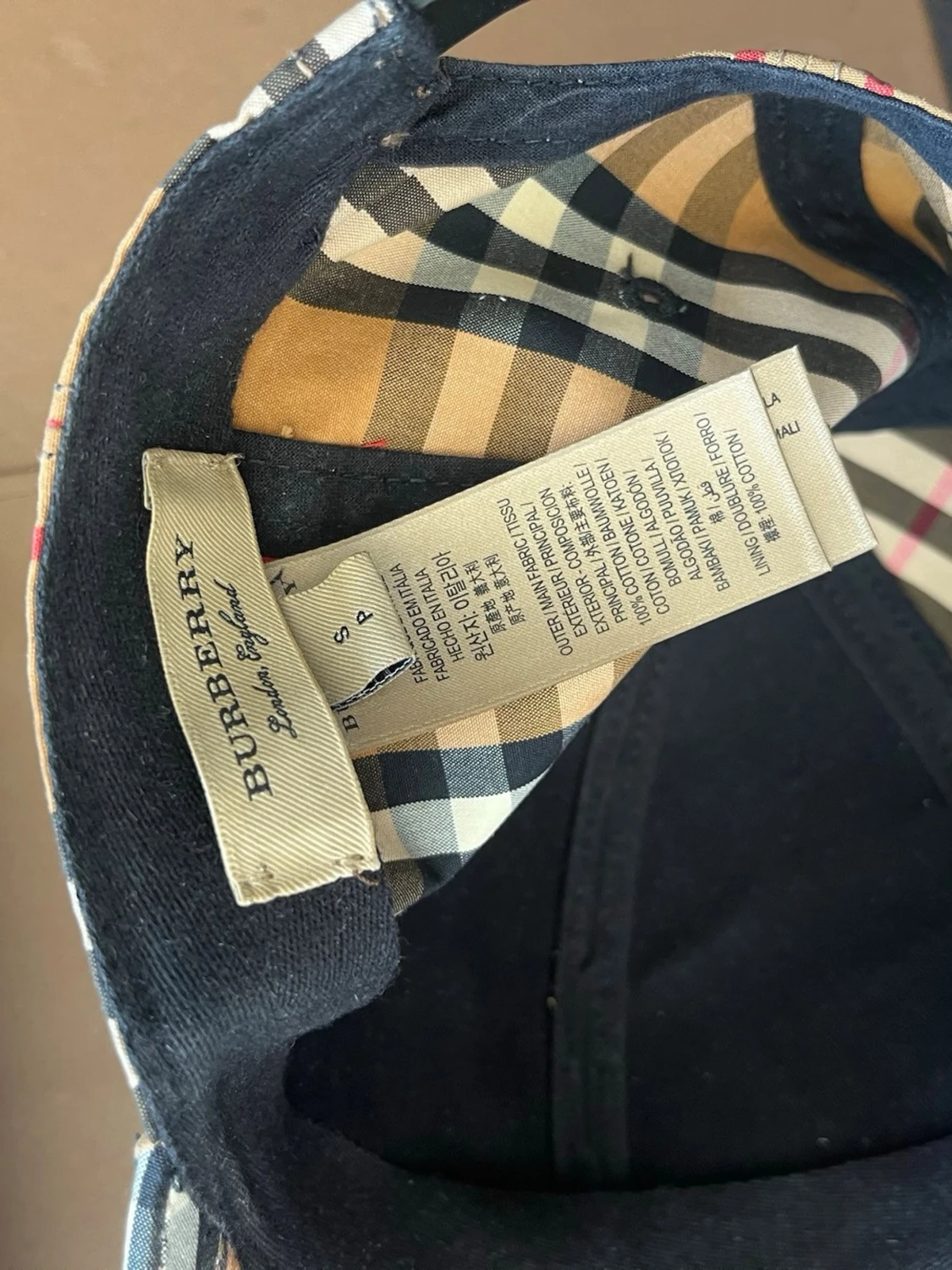 Burberry klassisk rutmönstrad keps - 2