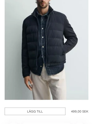 Viral Zara jacka- SOM NY - Snygg svart pufferjacka med ståkrage och dragkedja framtill. Jackan har en quiltad design  och två sidofickor. Perfekt för både vår och höst och enkel att matcha med olika outfits. Storlek L och nästan helt OANVÄND