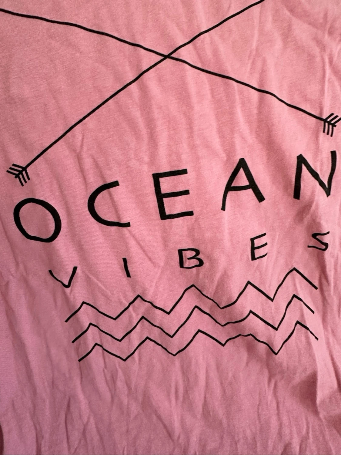 Rosa t-shirt med tryck från Tribute strl: M - 2