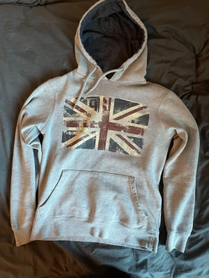 Cedar Wood state hoodie - Snygg grå hoodie med snyggt tryck på bröstet.