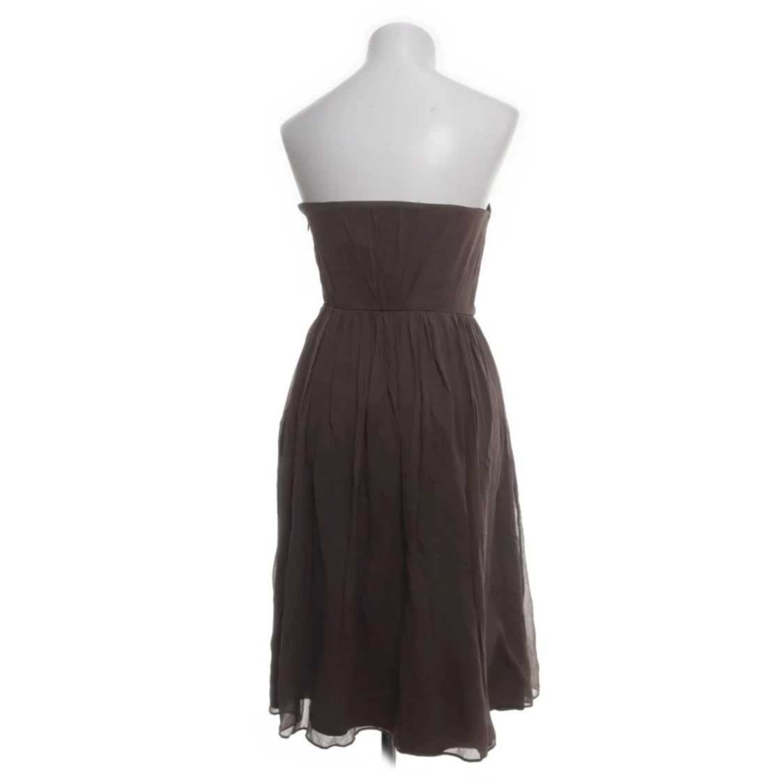Brun cocktailklänning i äkta silke/siden. - 90