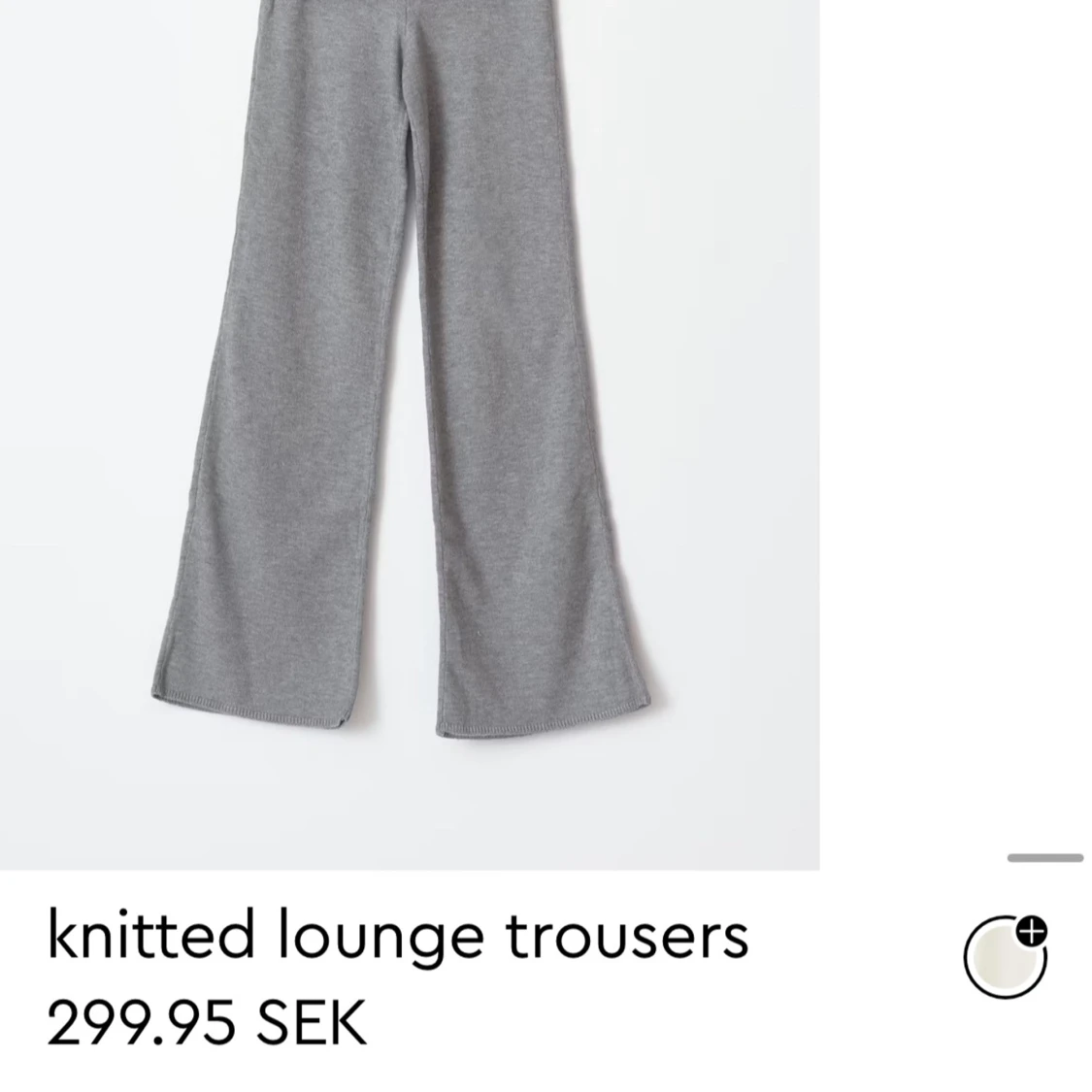 Grå stickad loungejacka helt nytt sett - 90