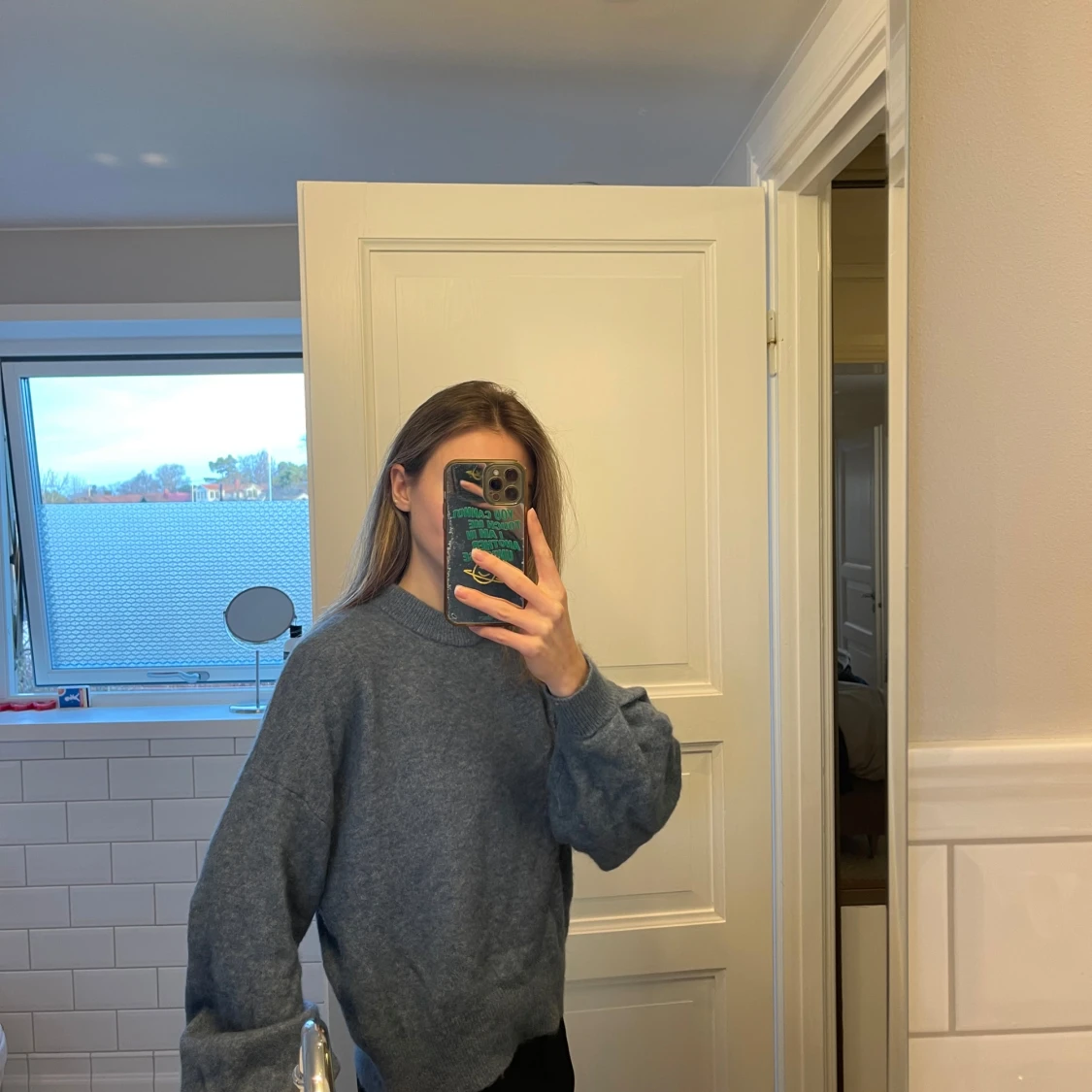 Blå stickad från samsoe - 91