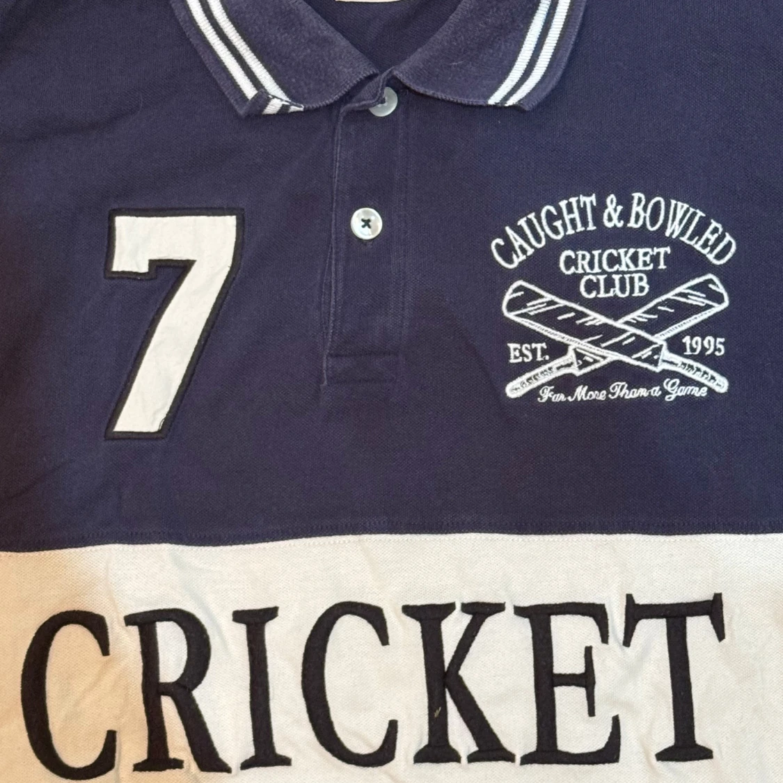 Mörkblå pikétröja från Selected Homme - 90